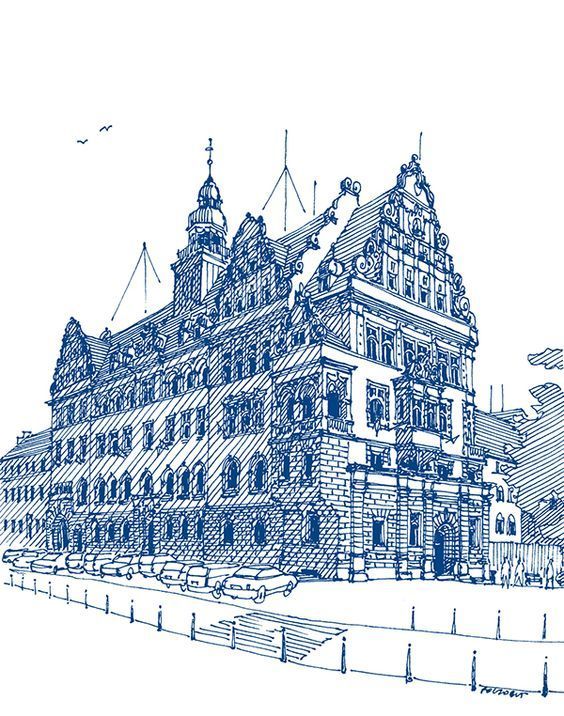 建筑钢笔画的艺术世界 Jan Poczobut 的精湛技艺与永恒之美